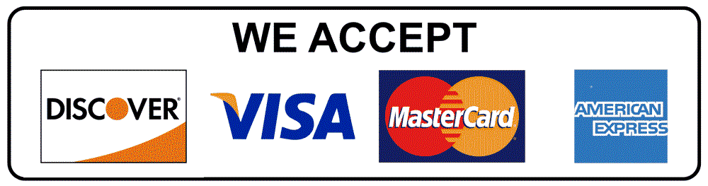 Credit Cards Accepted